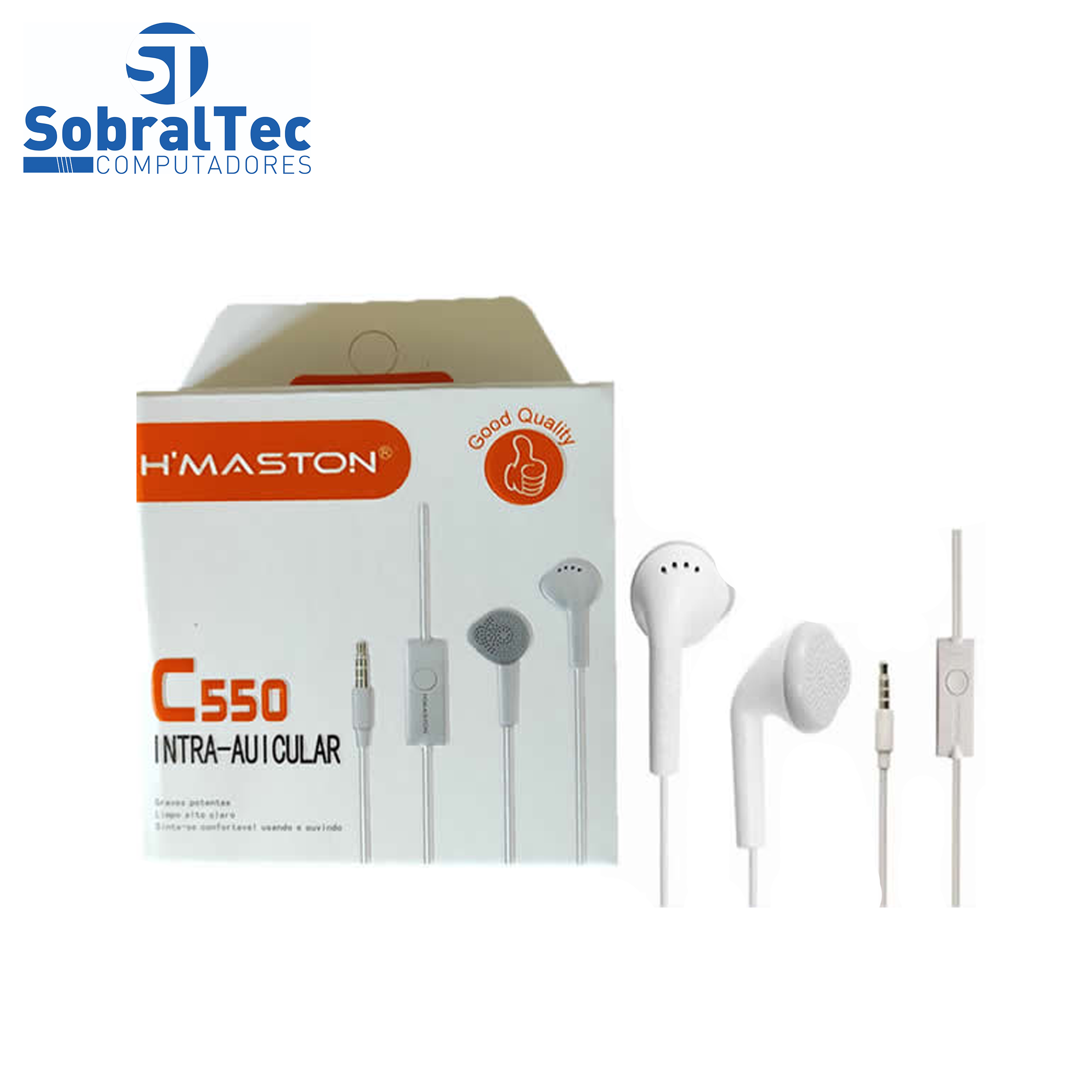 Fone De Ouvido Intra-Auricular C550 - H`Maston
