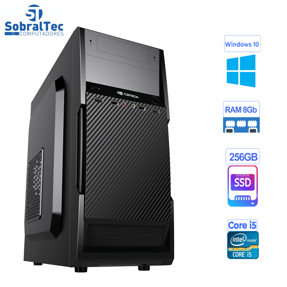 Computador Intel Core i5-3340 -HD SSD 256GB- Memória Ram DDR3 8GB -SobralTec- PR 2265