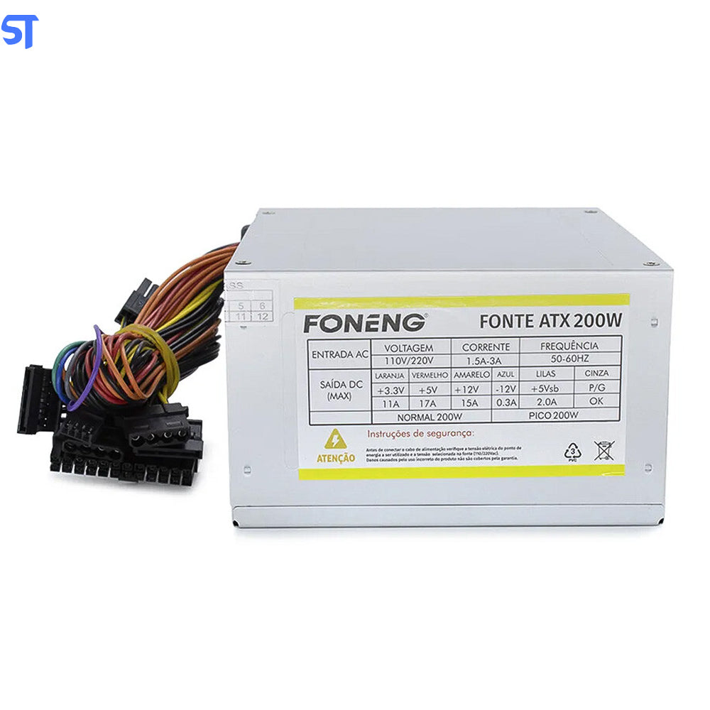 Fonte de Alimentacao ATX Para PC - HDW-0003-(6G/FL) FONENG