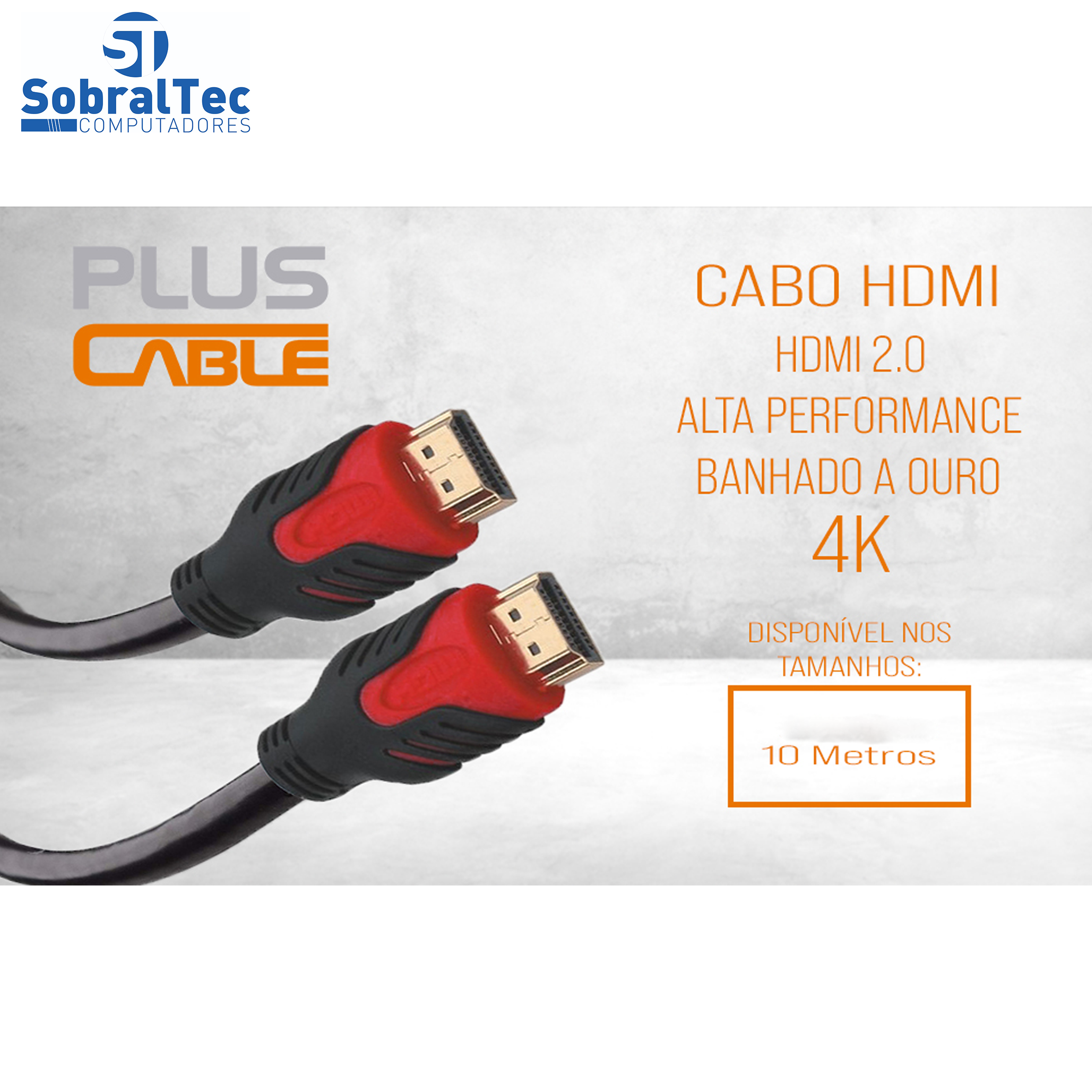 Cabo HDMI V2.0 MID 10 Metros PC-HDMI 100M PLUSC