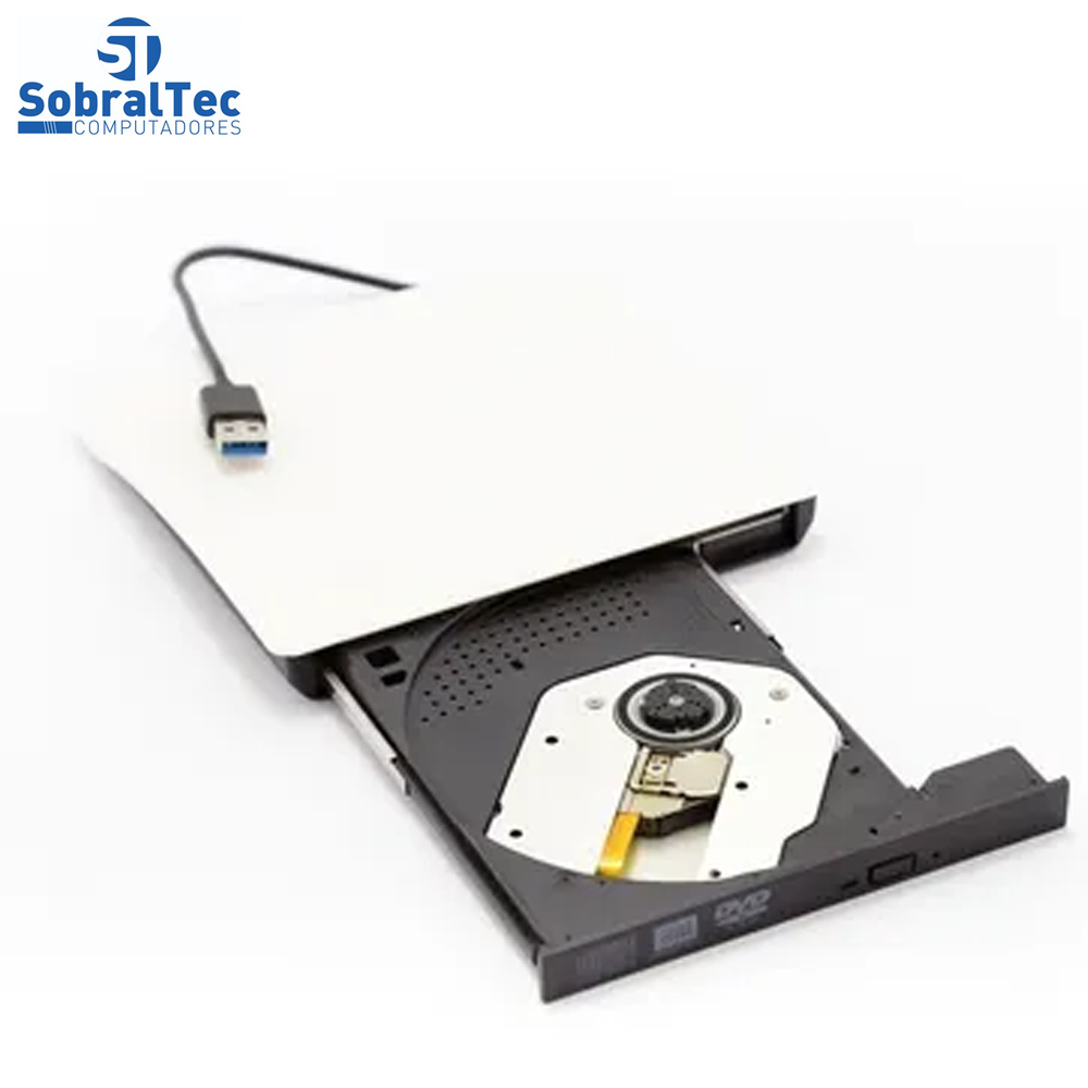 DVD Reader and Recorder  - Slim Drive USB 3.0 - WHITE