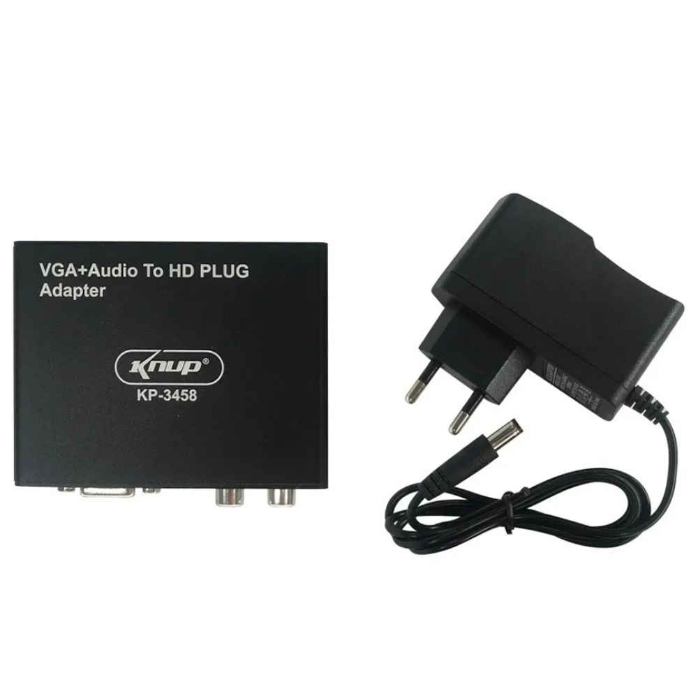 Adaptador Conversor De Sinal  VGA Para HDMI Knup KP-3458