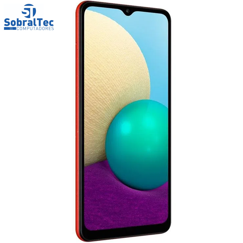 Smartphone Samsung Galaxy A02, 32GB, RAM 2GB, Quad-Core, 13MP, Vermelho - SM-A022MZRRZTO