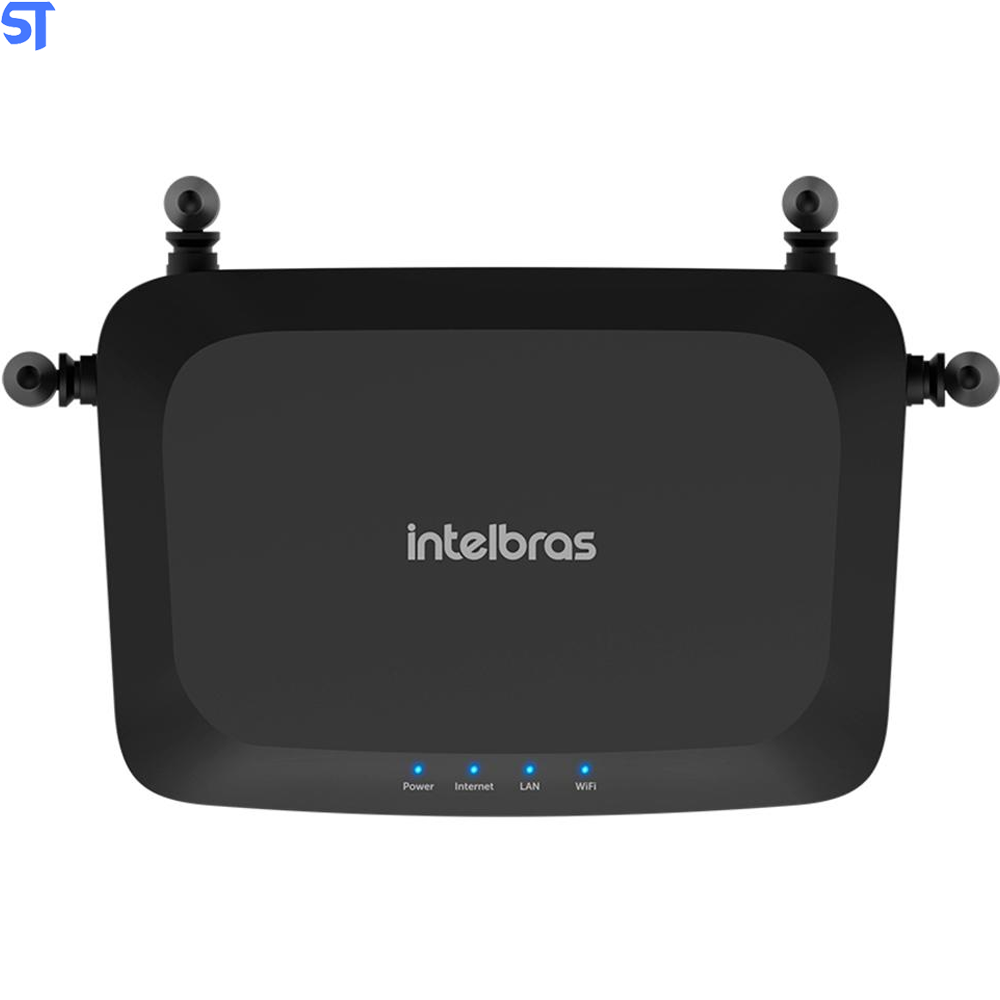 Roteador Wi-fi Dual Band Ac 1200 Porta Wan Gigabit 3 Lan Fast Ethernet 4 Antenas Intelbras Gf 1200