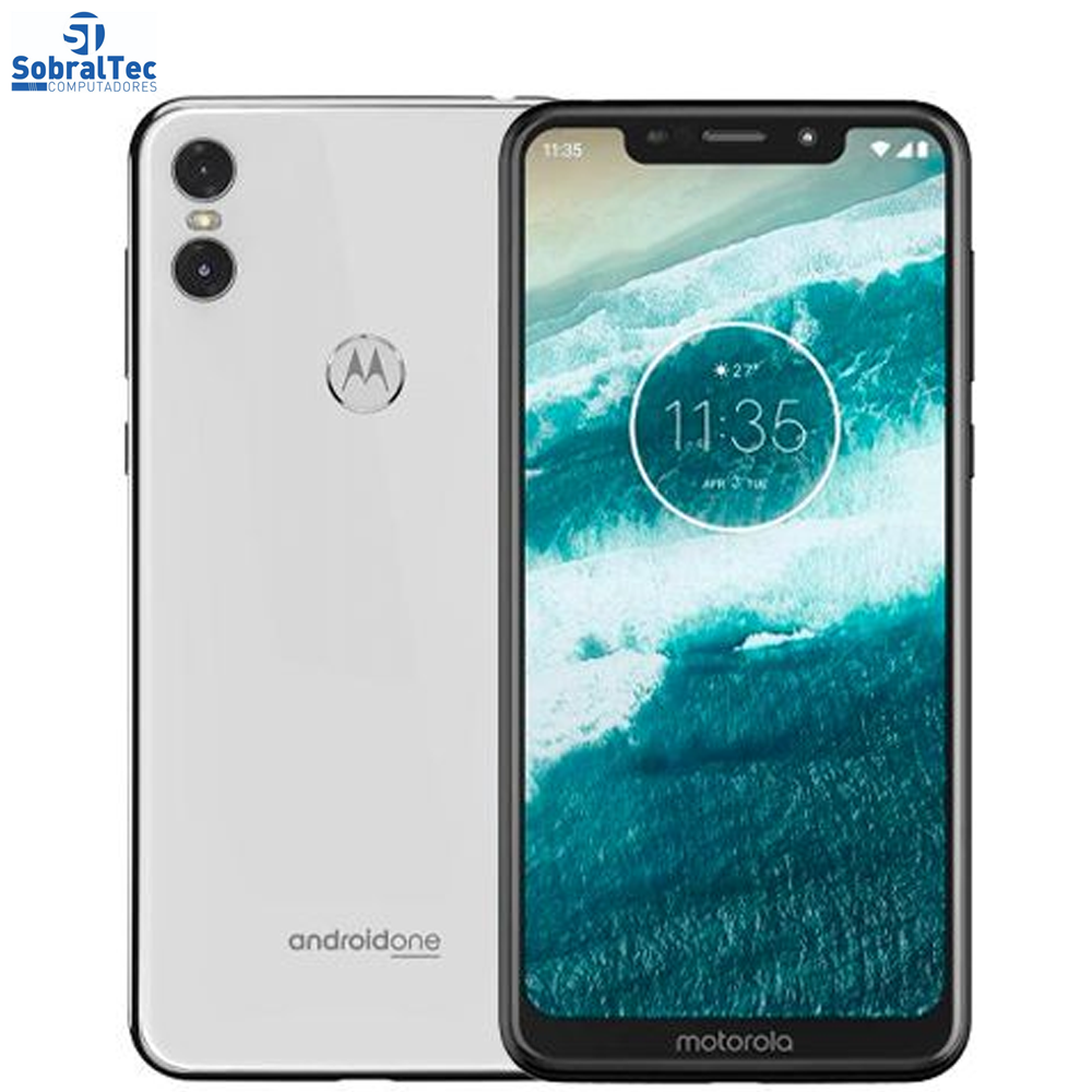 Smartphone Motorola One 64GB Dual Chip Android Oreo 8.1 Tela 5.9 2.0 Octa-Core 4G Câmera 13+2MP Branco