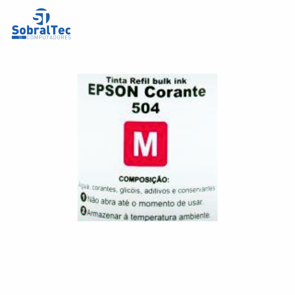 Tinta Refil Bulk Ink Compativel Epson 504/544 Corante Magento 70Ml Kora R-EP70M