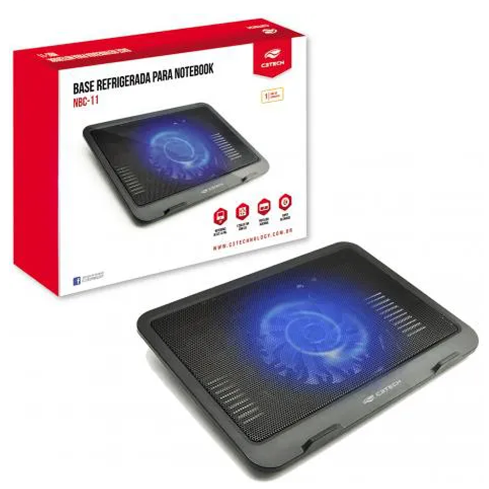 Base Para Notebook C3Tech 14” NBC-11BK