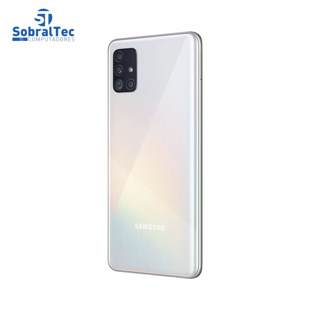 Smartphone Samsung Galaxy A51 128GB Branco 4G - 4GB RAM 6,5” Câm. Quádrupla + Câm. Selfie 32MP