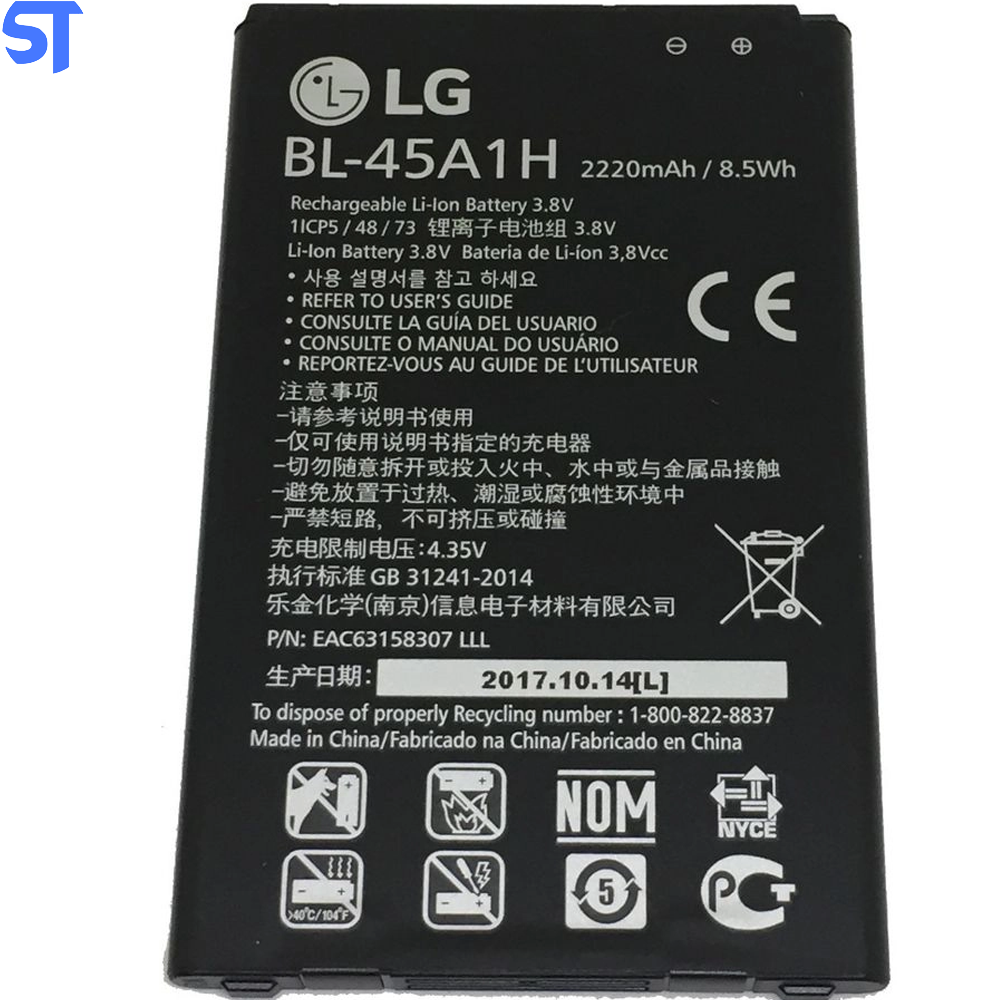 Bateria Bl-45a1h LG K10 K410 LG K10 K430ds Original Com Selo Da Anatel