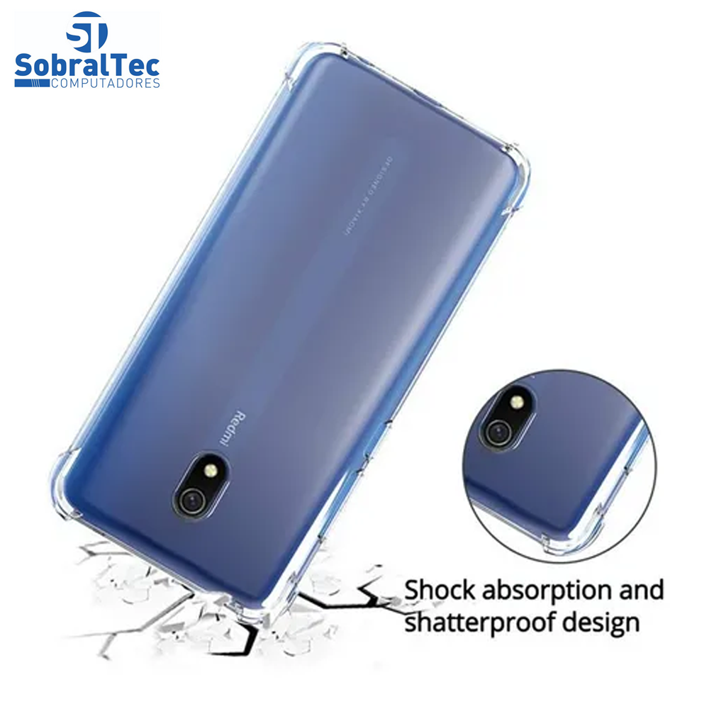 Case De Silicone Transparente  Anti Impacto Para Xiaomi Note 8A