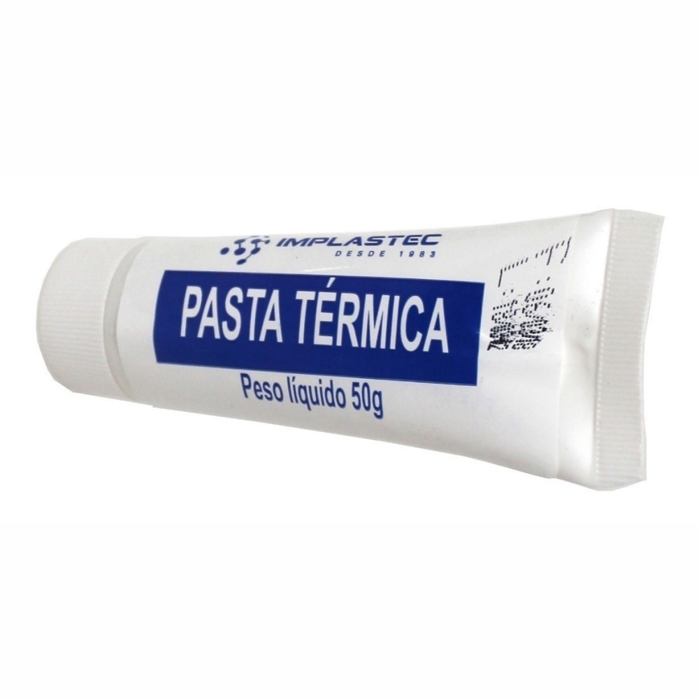 Pasta Térmica Branca Bisnaga Aplicadora 50 Gramas Implastec