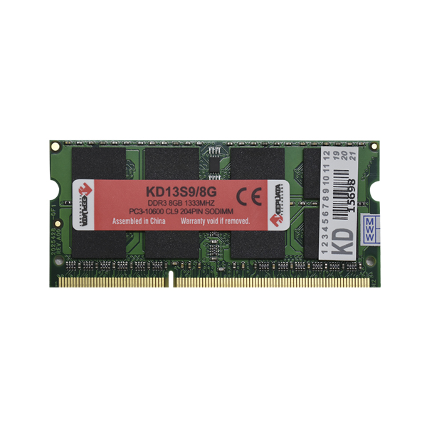 Memória Notebook 8Gb Ddr3 1333 Keepdata KD13S9/8G