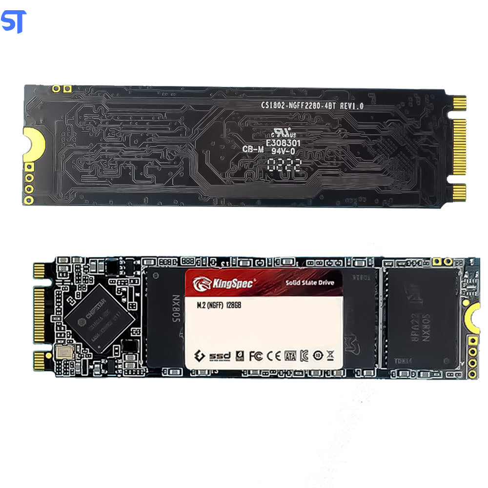 HD SSD M.2 SATA 128GB Leitura 550Mb/s Gravação 480Mb/s - KingSpec