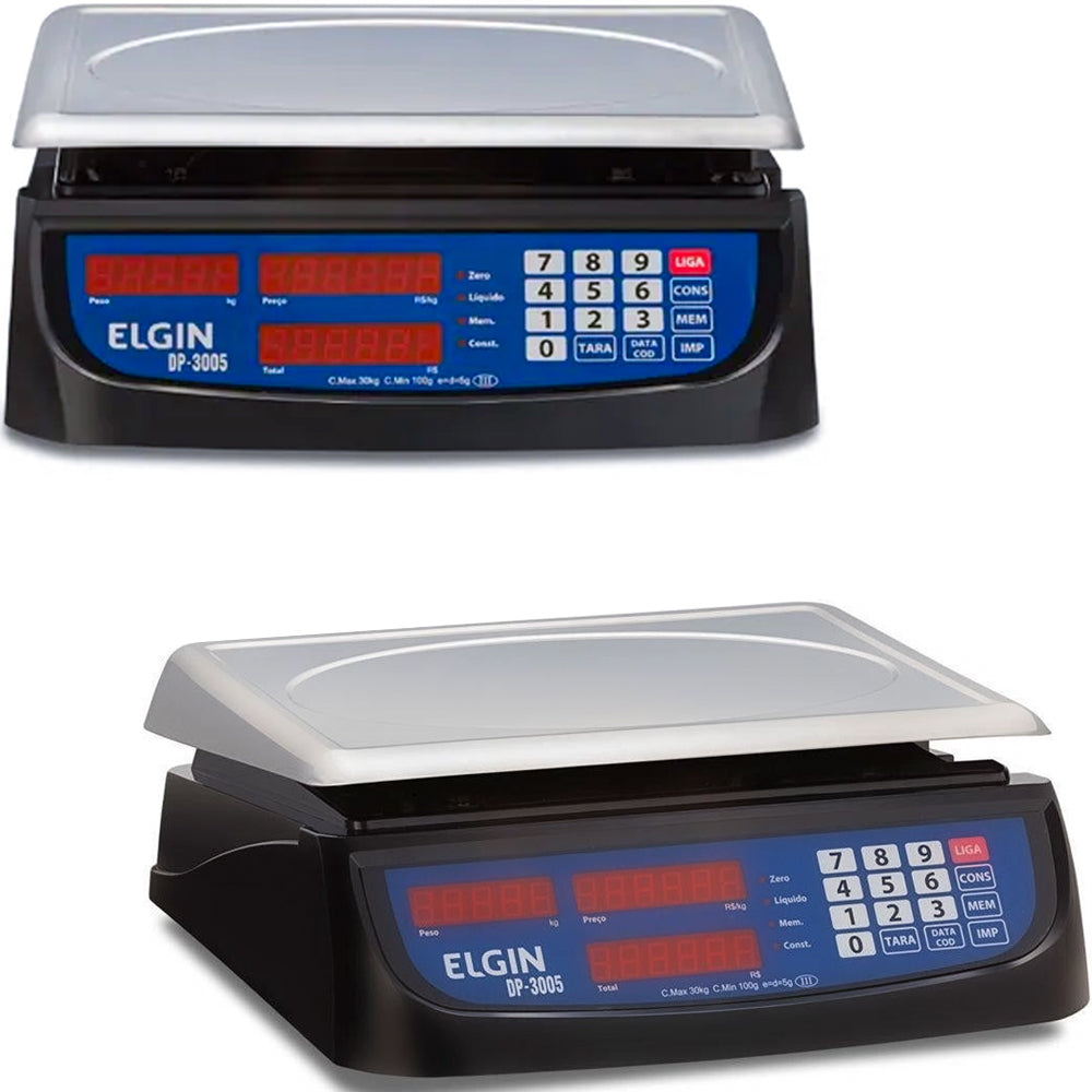 Balanca de Automação DP30 16 Teclas 5g x 30 kg Bivolt, Elgin DP30 PLUS