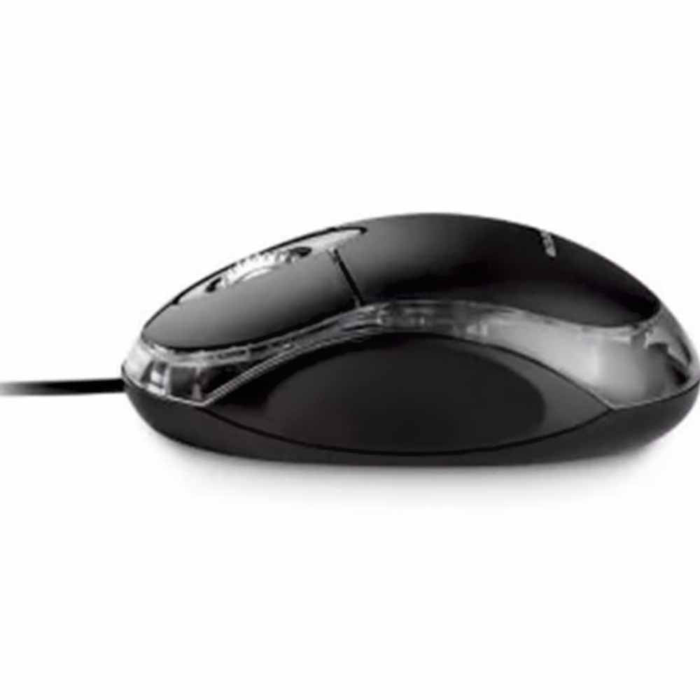 Mouse USB Optico Multilaser Com Fio Preto- MO179
