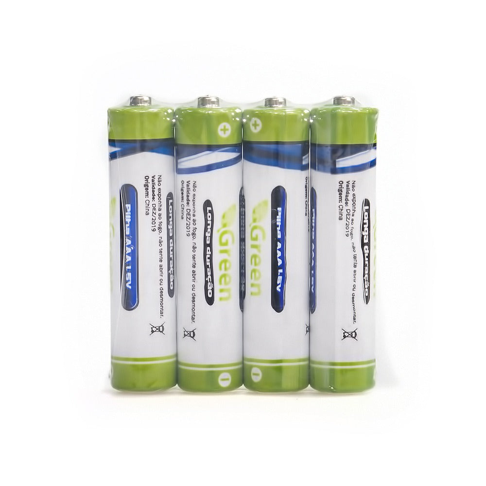 Pilha Manganes AAA R03P Pack 4 Peças Green