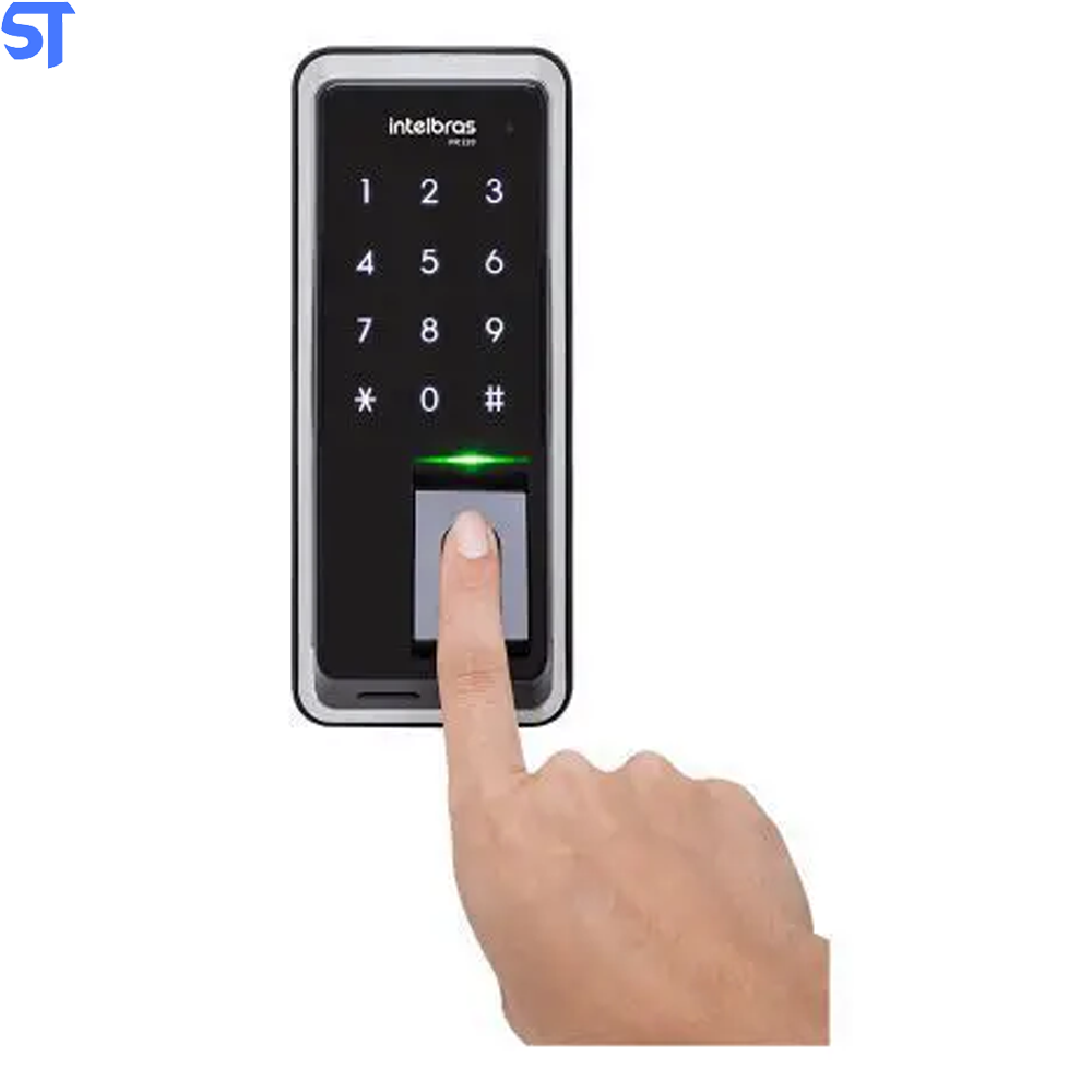 Fechadura Digital Com Biometria FR220 Preta - Intelbras