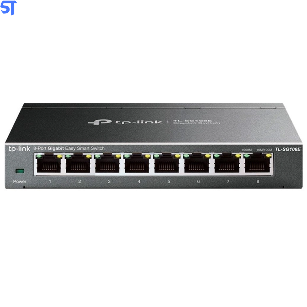 Switch 8 Portas Tp-Link TL-SG108E Easy Smart Gigabit 10/100/1000 Mbps