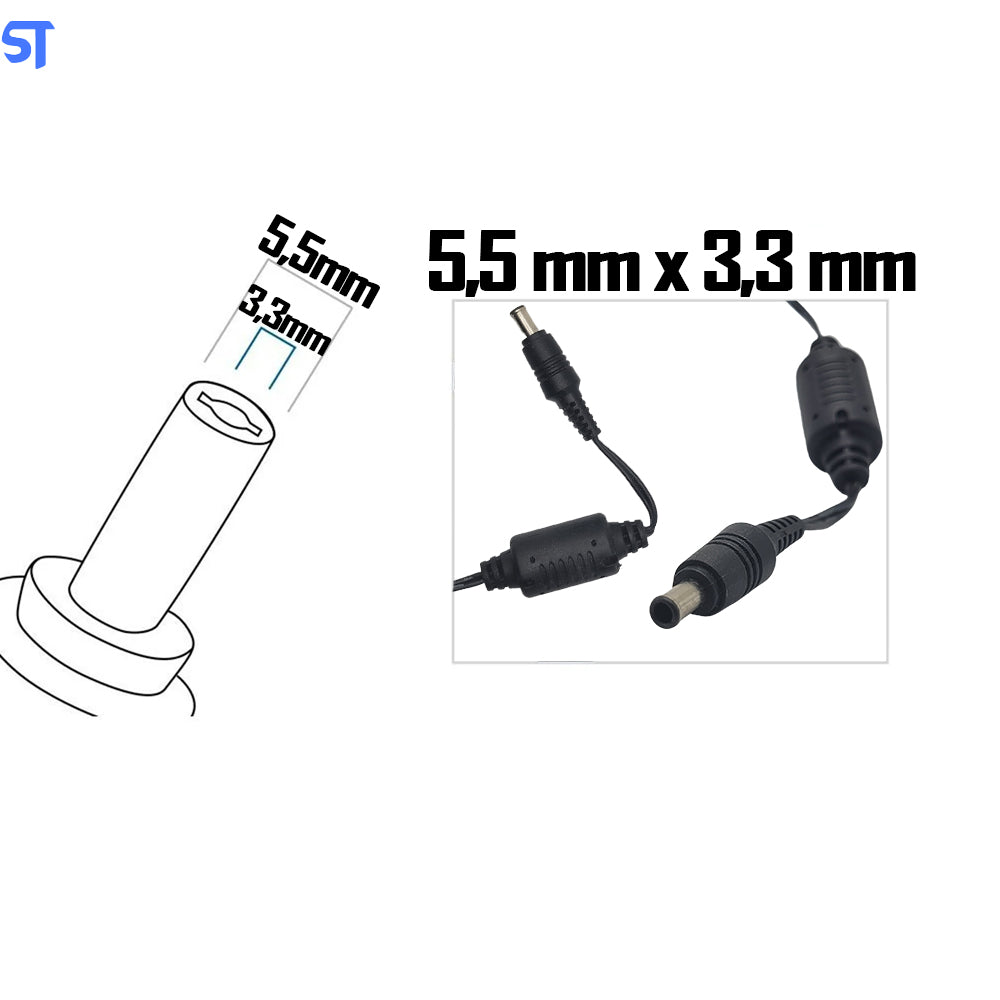 Fonte de Alimentação 12V - 2.5A AC Adapter Ac Bel Pino 5,5mm x 3,3mm Modelo WAG005