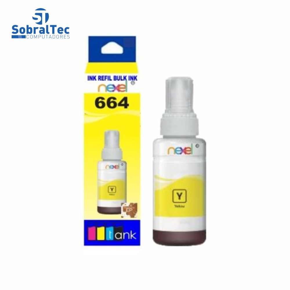Tinta Refil Bulk Ink Compativel Epson Corante 100ML Amarelo- 664 Nexel