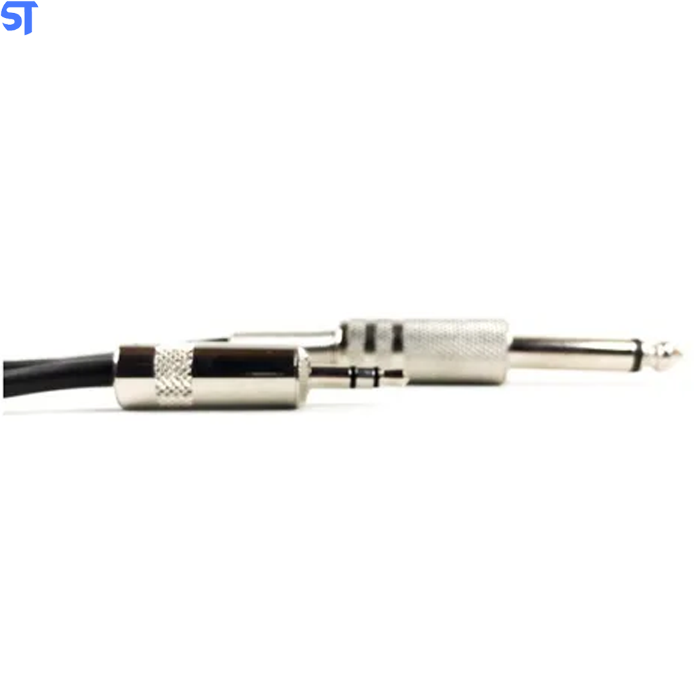 Cabo P2 Stereo X P10 Mono Metal 25 Metros Excelente