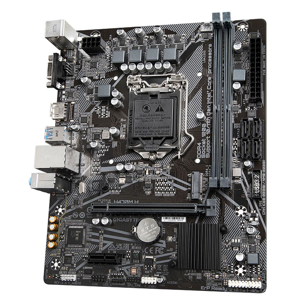 Kit Placa Mãe Gigabyte 1200 Com Processador Celeron G5905 e Memória Ram 4GB DDR4