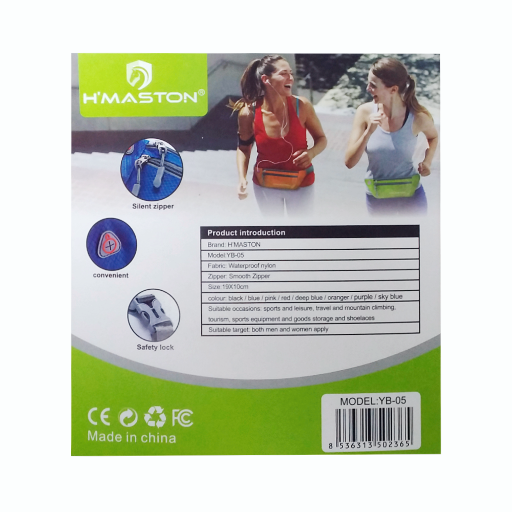 Cinto Impermeável H'maston Sports Pocket Yb-05 Para Celular Corrida