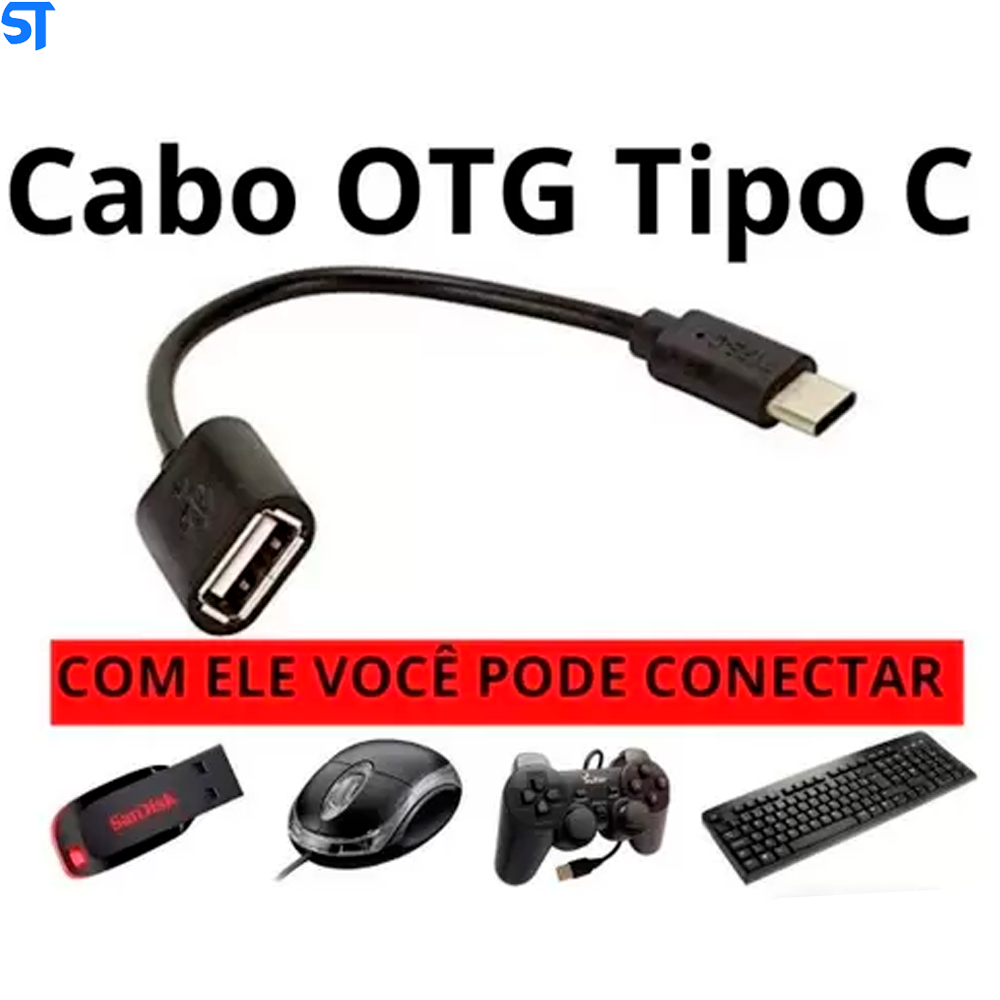 Cabo OTG Micro USB Preto  S-K07