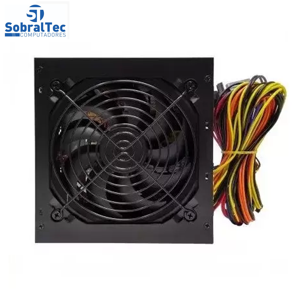 Fonte de Alimentacao 500W Com Cabo Com Caixa (Blu500-e Atx) - Bluecase