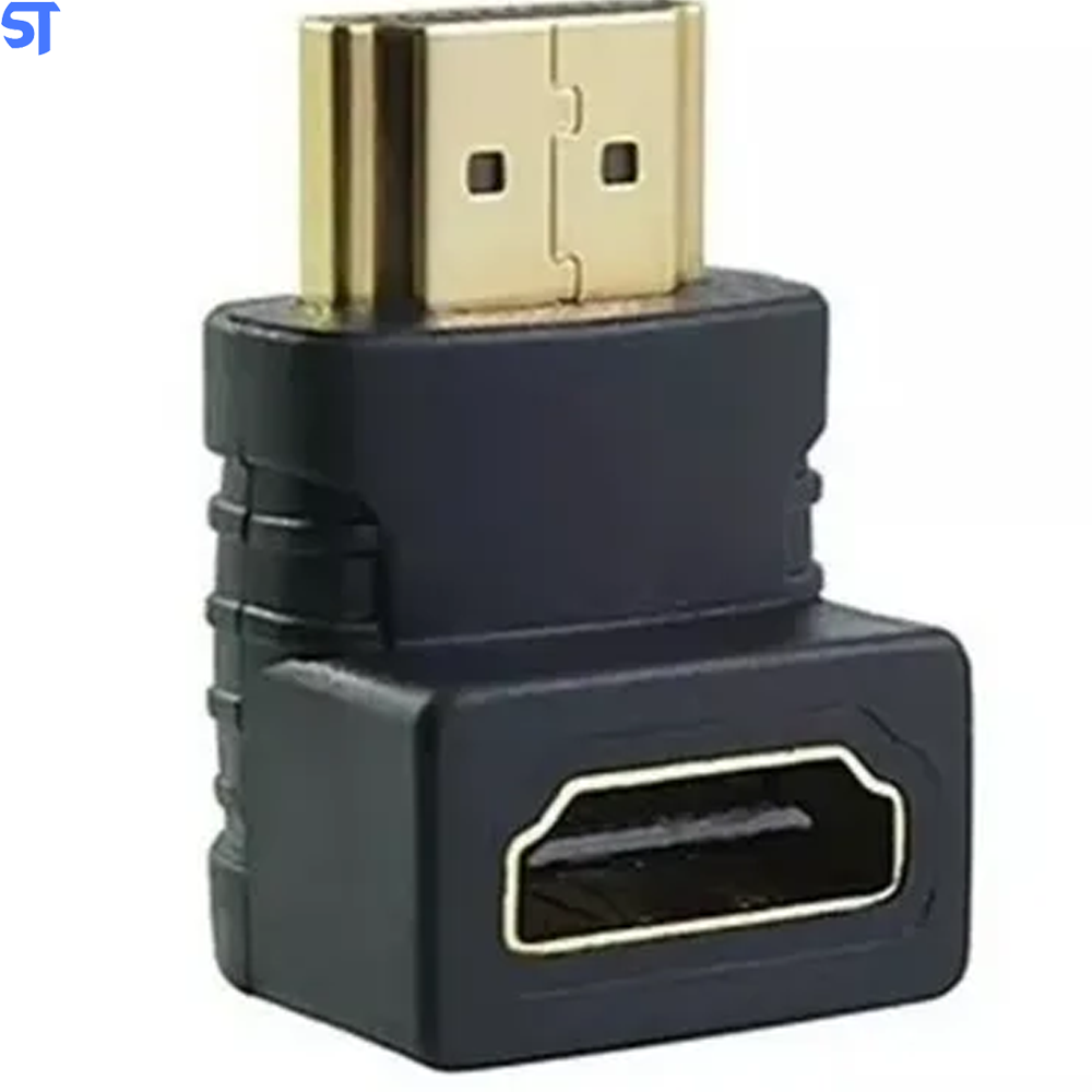 Conector HDMI Curva Joelho 90 Graus Full HD Extensor - Ckinnfon