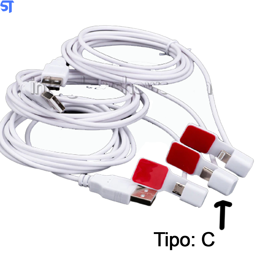 Sistema De Segurança Com 4 Portas USB Para Exposição De Smartphone Tipo C Com Suporte De Acrílico