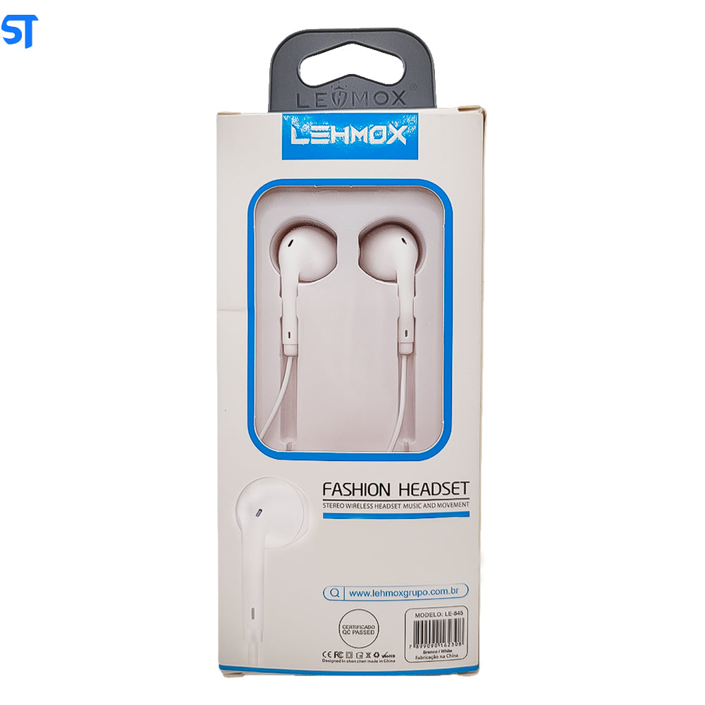 Fone de Ouvido Intra-Auricular Com Microfone LE-845 - LEHMOX
