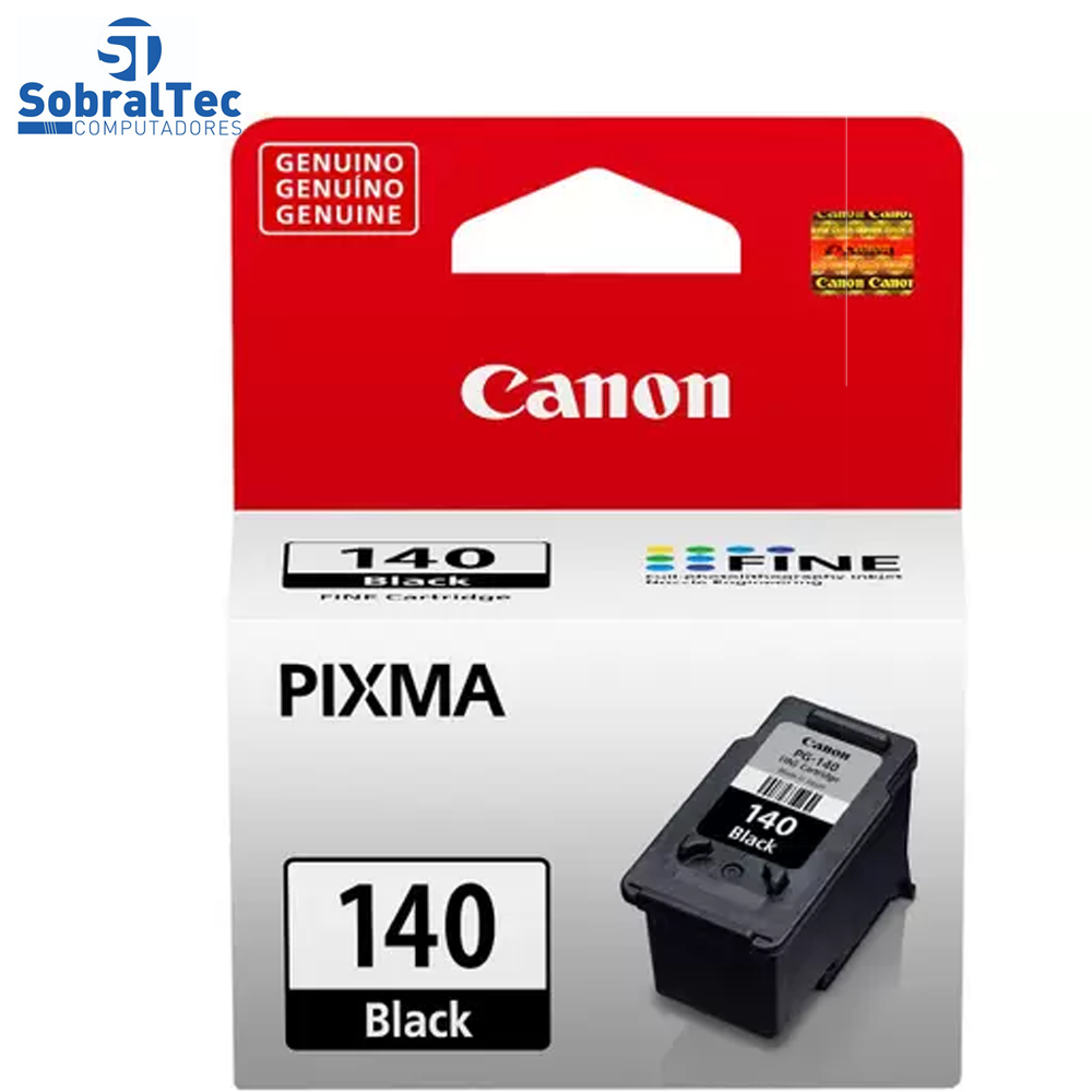 Cartucho de tinta Canon PG 140 Preto  8ml  5201B001AB