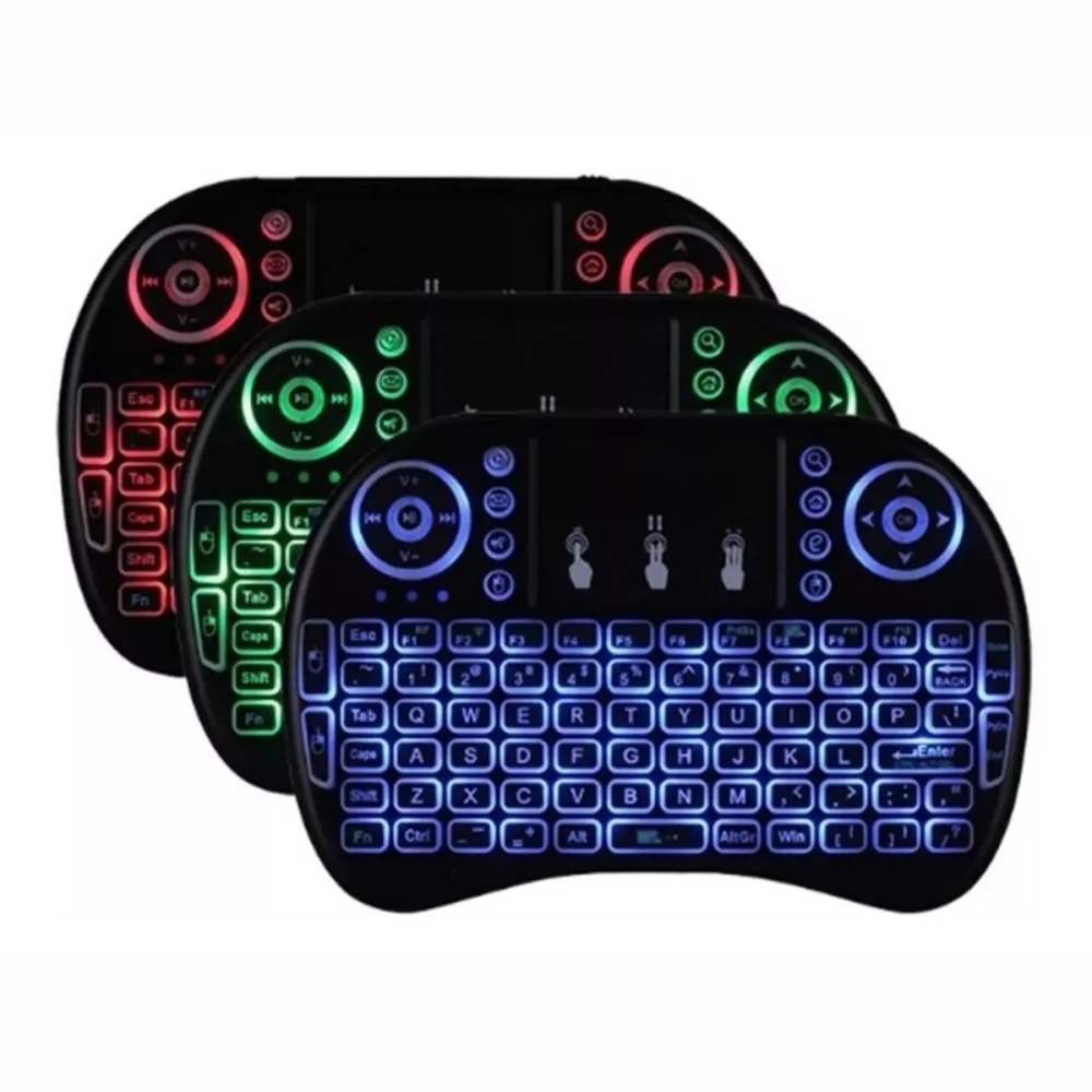 Mini Teclado Mouse Touchpad Wireless Iluminado Sem Fio Usb Ecooda MS-8029