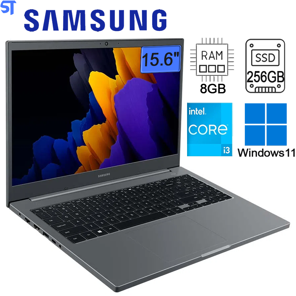Notebook Samsung Book Intel Core i3-1115G4 11ª Geração -8GB -256GB SSD 15.6
