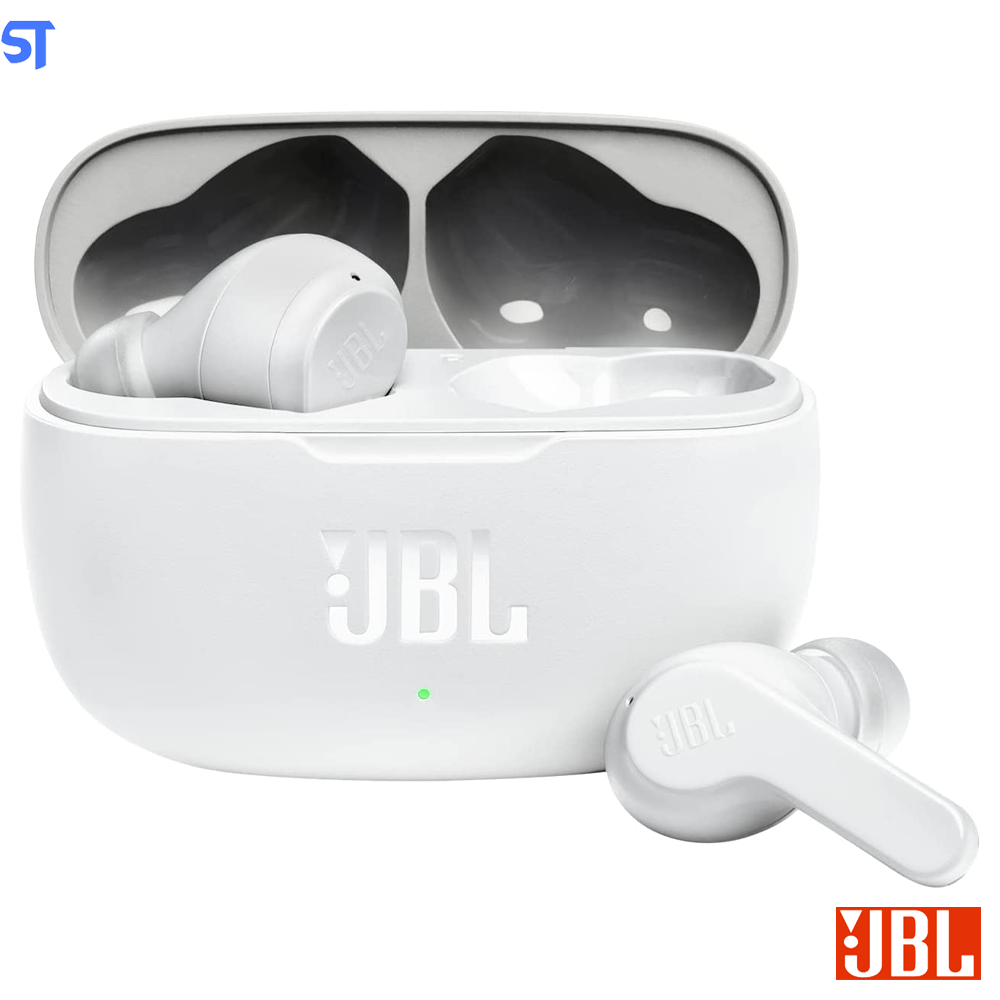 Fone de Ouvido Bluetooth JBL Wave 200TWS Intra-Auricular Branco - JBLW200TWSWHT