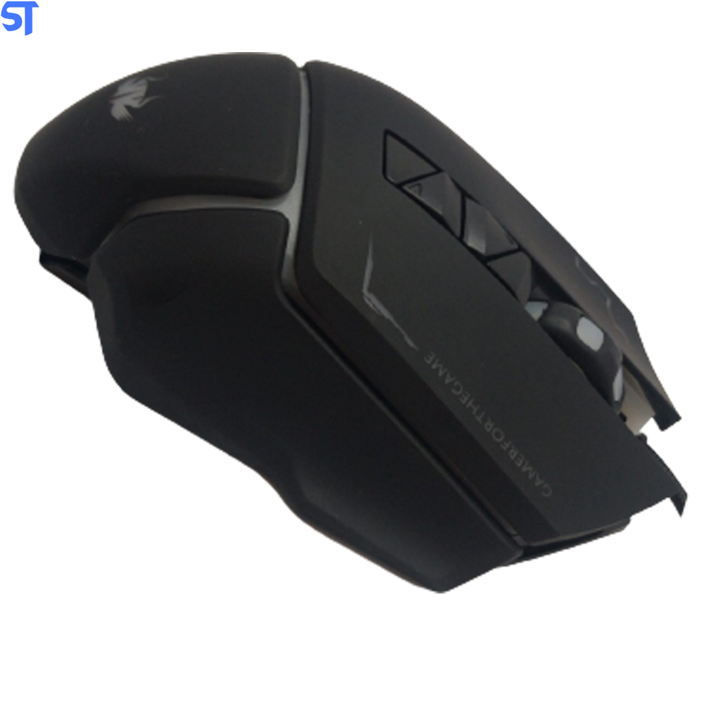 Mouse Gamer USB 2400 DPI LED 7 Botões Knup KP-MU012- Preto