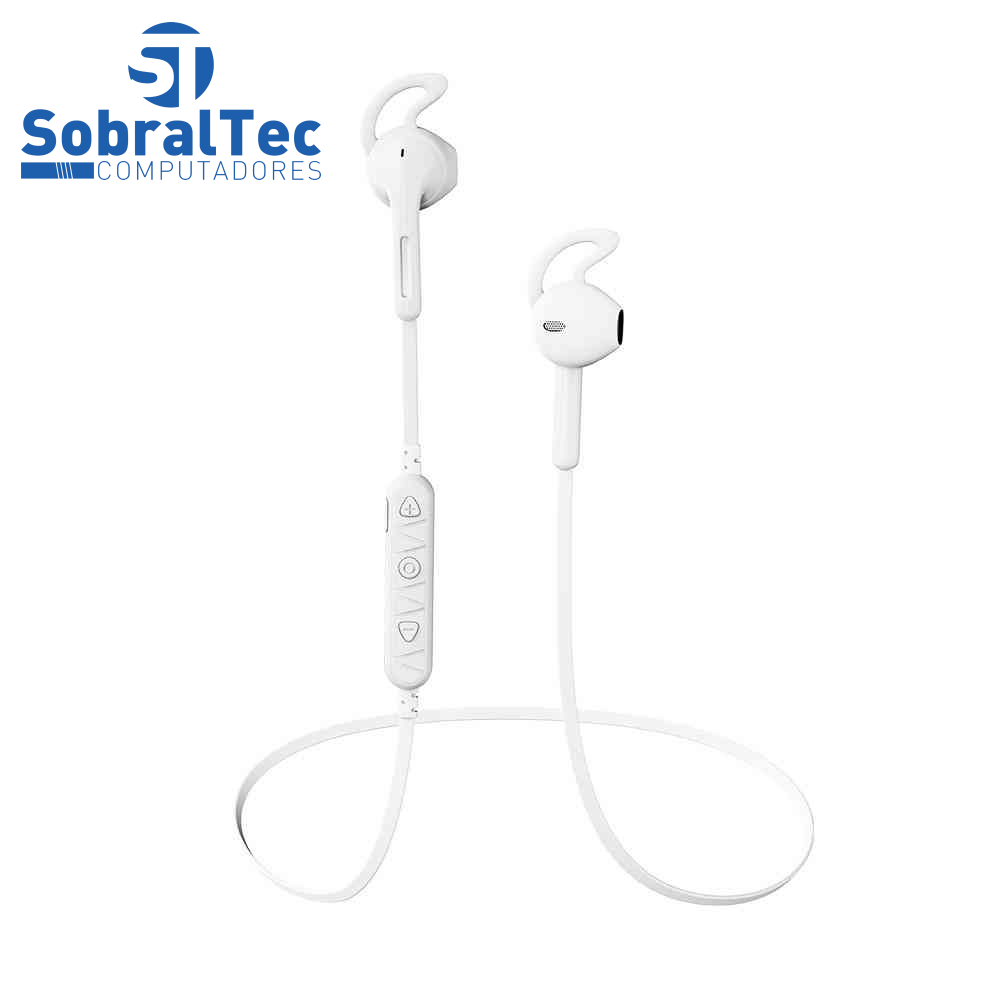 Fone De Ouvido Intra EP-TWS-10WH BT Bluetooth 5.0 C3Plus Branco