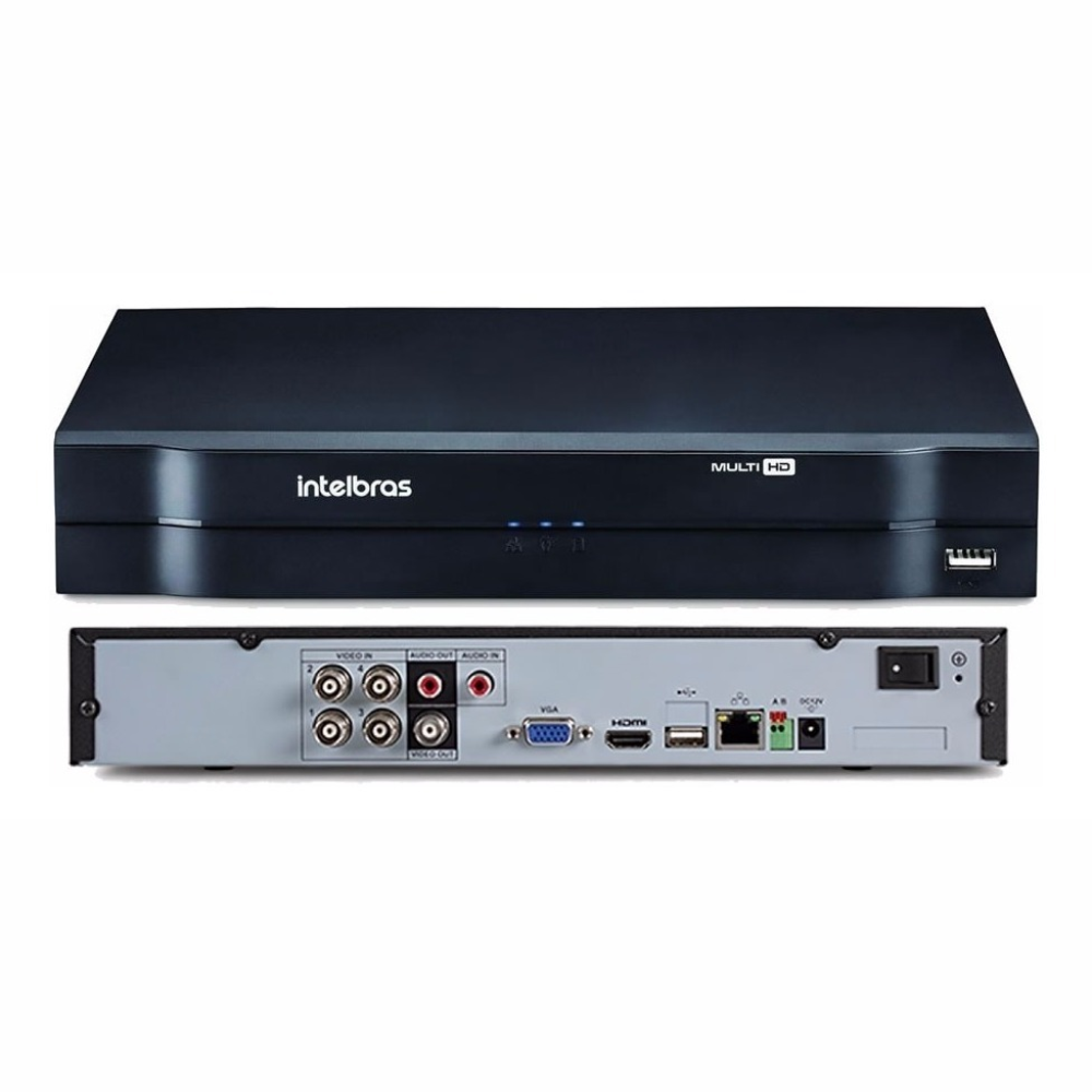 Dvr Gravador Digital de Imagem Hdcvi Multi Hd Nvr 4 Canais Intelbras- MHDX 1104