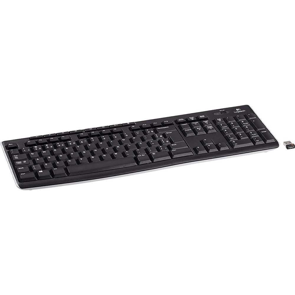 Teclado Logitech Wireless Sem Fio Multimidia K270