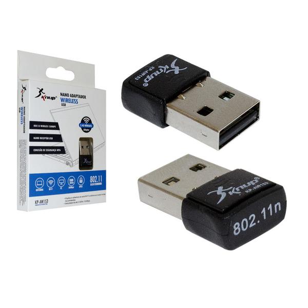 Nano Adaptador Usb Wi-fi Wireless 2.4 Ghz 150 Mbps Kp-aw153 Knup