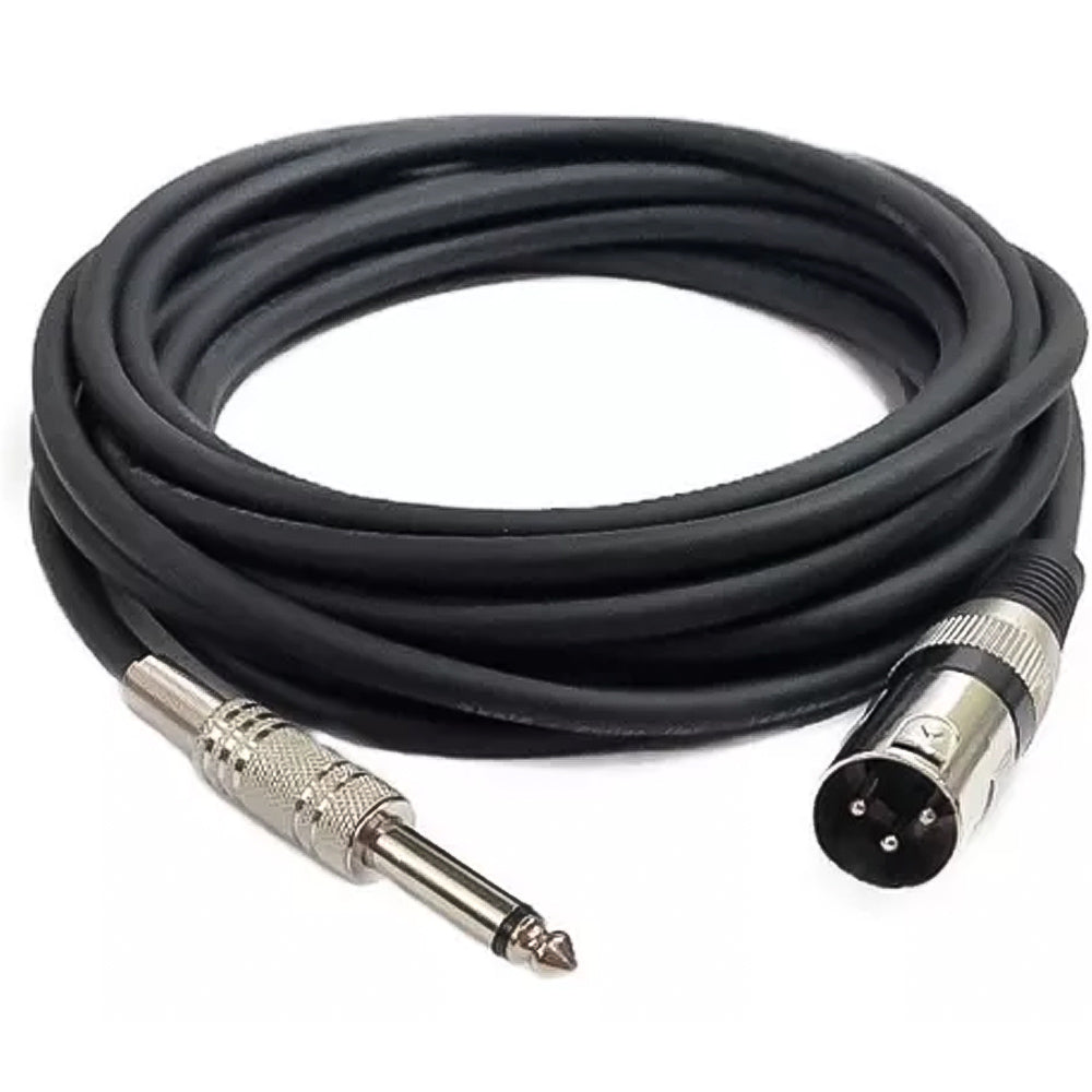 Cabo P10 Mono X 1 XLR Macho Mono 5 Metros