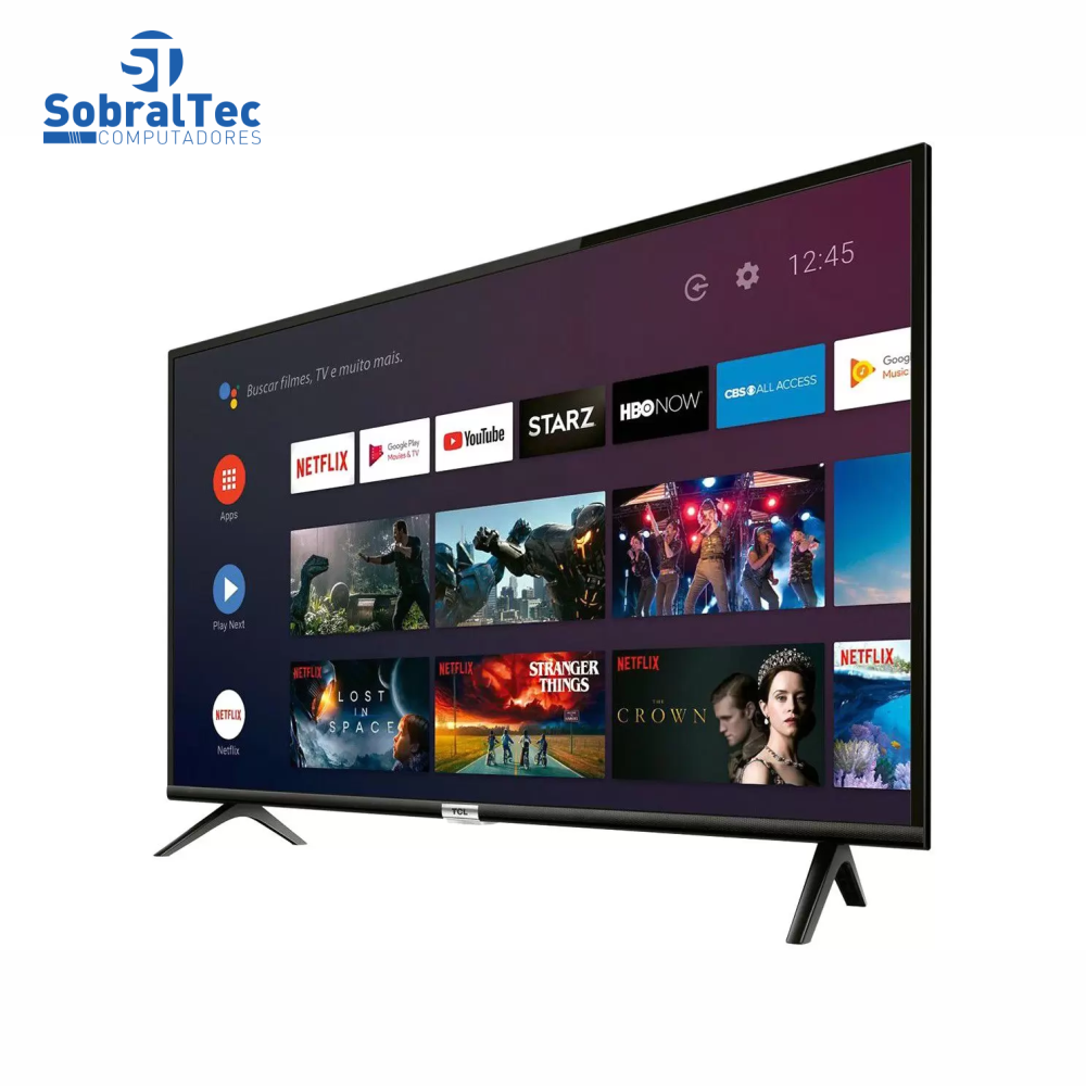 Smart TV LED 40” SEMP TCL 40S6500 Full HD Android - Wi-Fi HDR Inteligência Artificial 2 HDMI USB