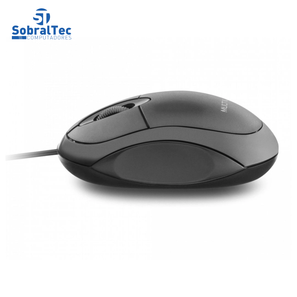 Mouse Óptico Básico Black USB 1200DPI MO300 Multilaser