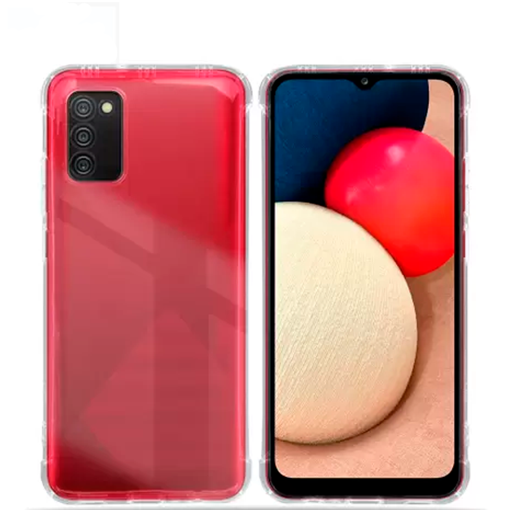Case De Silicone Transparente  Anti Impacto Para Samsung Galaxy A02s