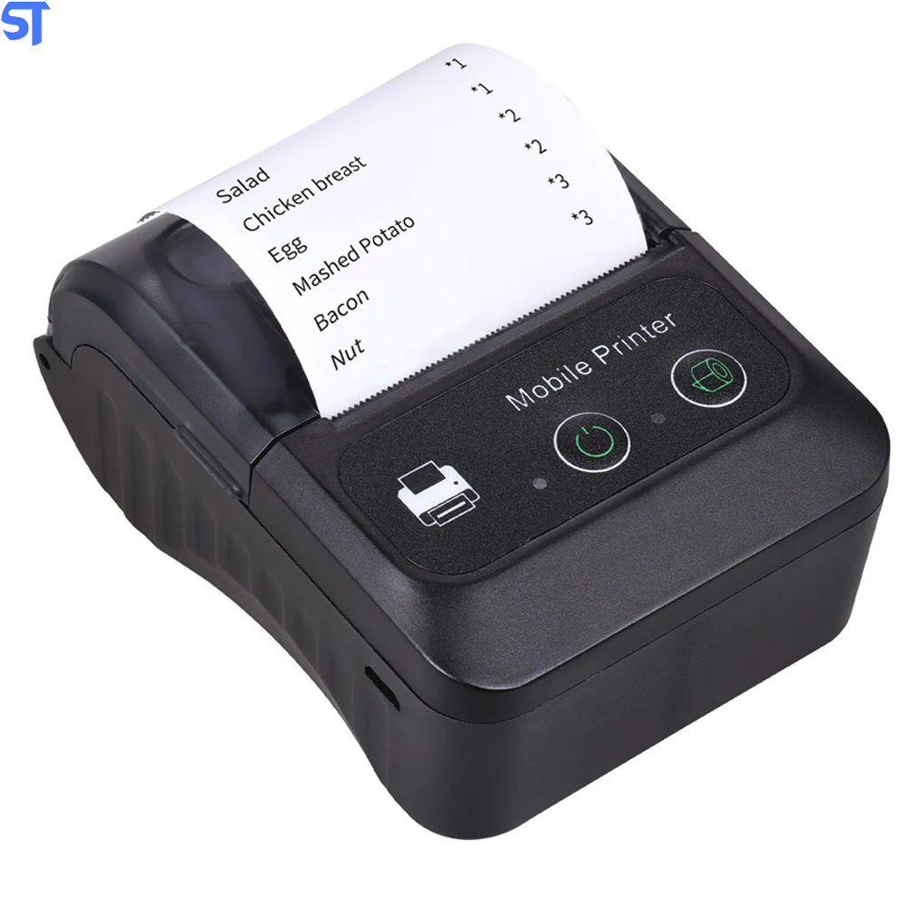 Impressora Térmica 58mm Mini Bluetooth Portátil Sem Fio Aibecy