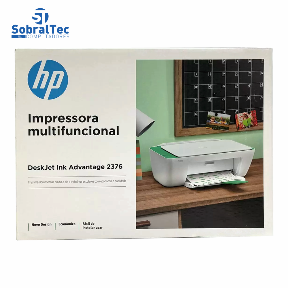 Impressora Multifuncional HP DeskJet Ink Advantage 2376 Jato de Tinta