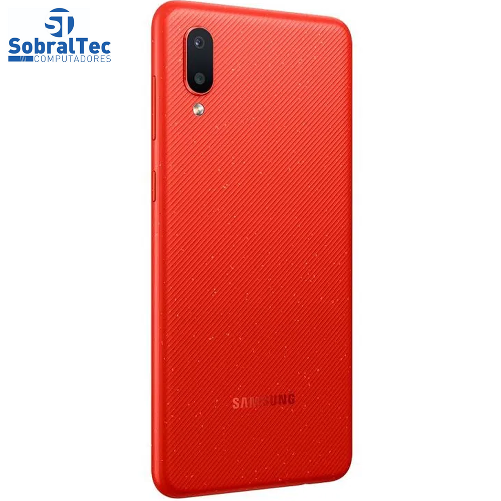 Smartphone Samsung Galaxy A02, 32GB, RAM 2GB, Quad-Core, 13MP, Vermelho - SM-A022MZRRZTO