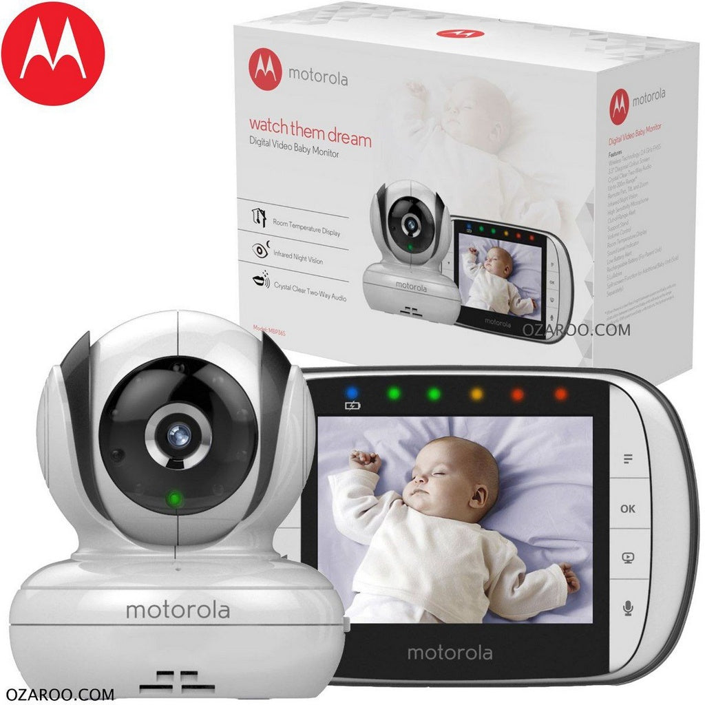 Babá Eletrônica Mbp-36S - Tela 3,5” Visão Noturna -Giratória- Motorola