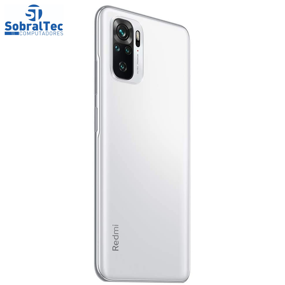Smartphone Xiaomi Redmi Note 10 Versão Global 64Gb 4Gb Ram Pebble Branco Quad Câmera Traseira  48 Mpx